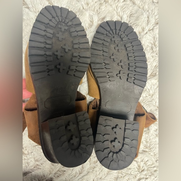 Made in Italy Distressed Leather Sandal Boot Western Boho Vintage 
Size 8 - Picture 7 of 7